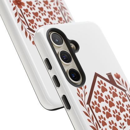 Cute Pet Phone Case, Home is Where the Paw Is, Animal Lover Gift, Phone Cover for Dog or Cat Owners
