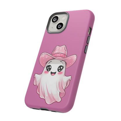 Cute Ghost Phone Case - Fun, Whimsical, Kawaii, Halloween, Gift Idea, Pink Ghost Design