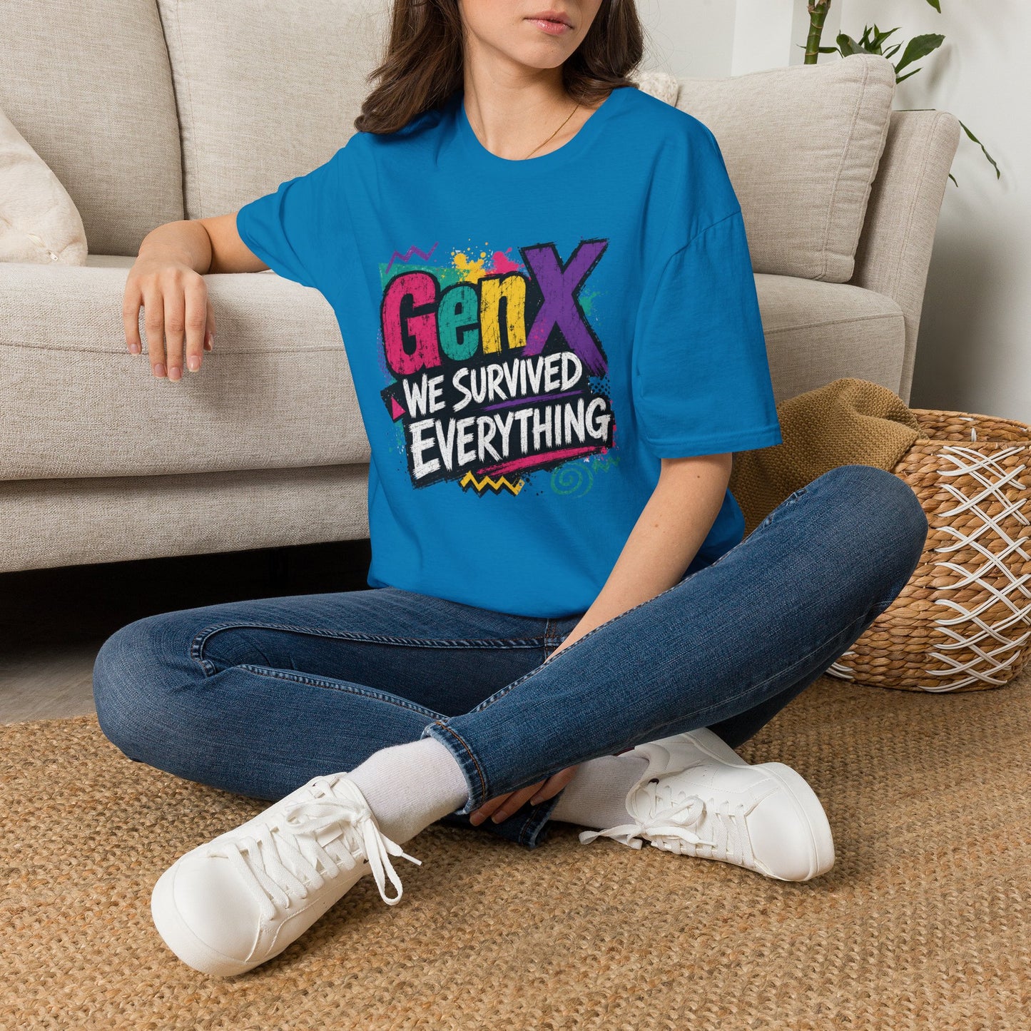 Gen X We Survived Everything T-Shirt | 90s Retro Graphic Tee