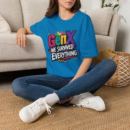 Gen X We Survived Everything T-Shirt | 90s Retro Graphic Tee