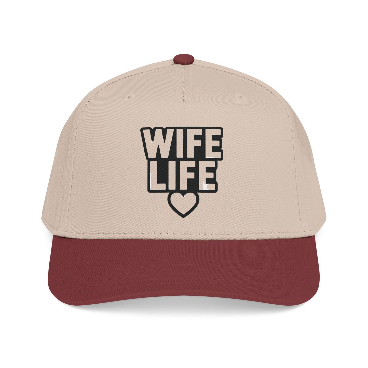 Wife Life Mid Profile Baseball Cap | Wife Life Baseball Hat