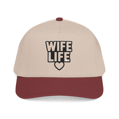 Wife Life Mid Profile Baseball Cap | Wife Life Baseball Hat