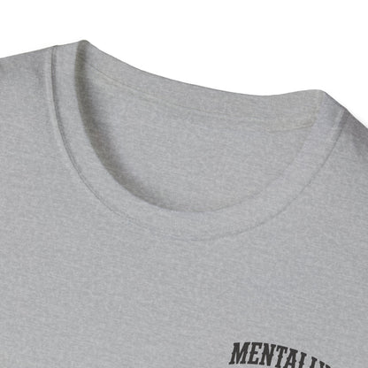 Mentally Checked Out Still Showin' Up T-Shirt | Funny Typography Tee