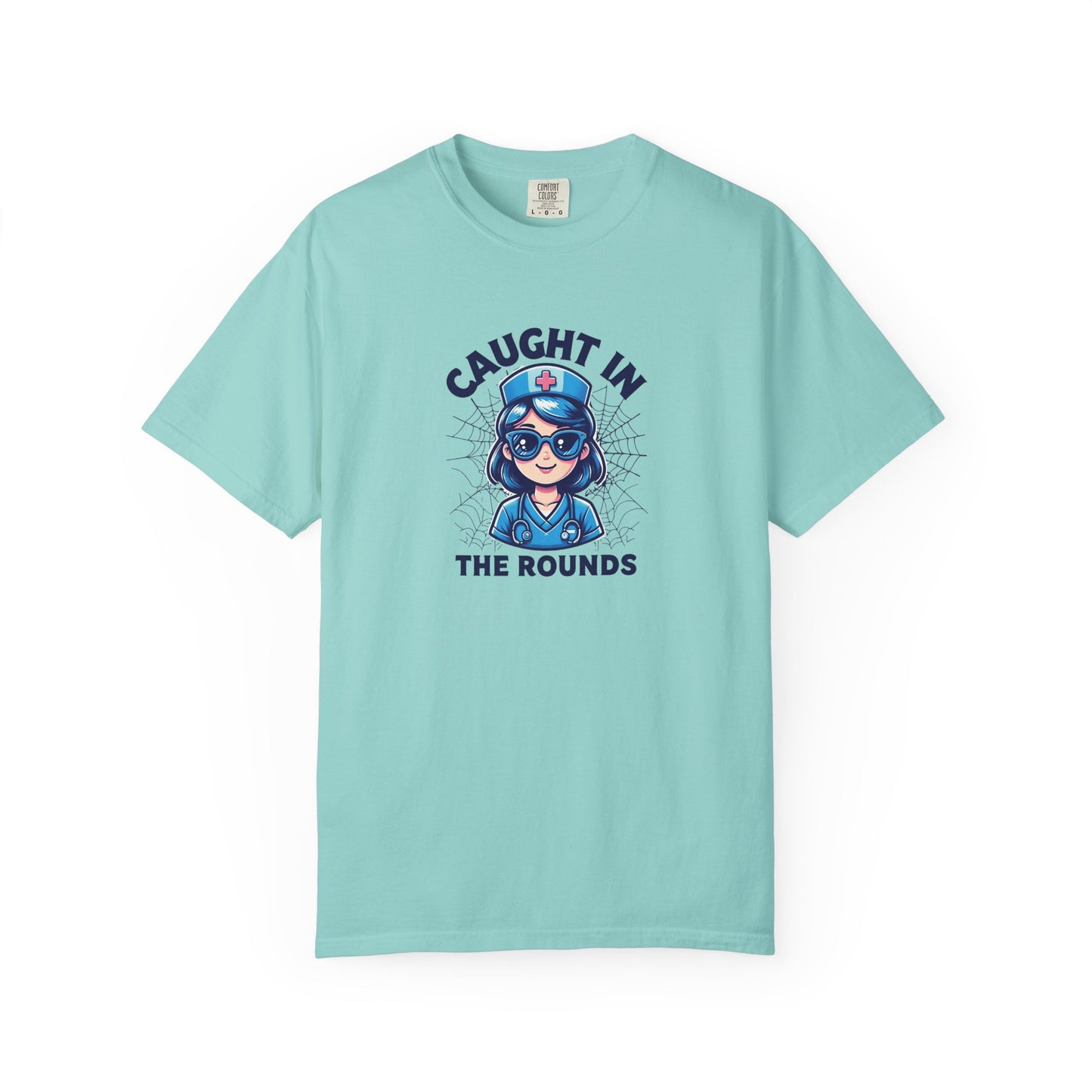 Nurse Humor T-Shirt, Caught in the Rounds Tee, Fun Gift for Healthcare Workers, Medical Apparels for Nurses, Casual Wear, Nursing [...]