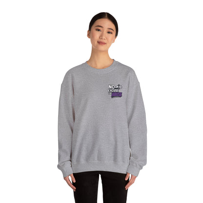 Awareness Sweatshirt - Unisex Heavy Blend™ Crewneck Sweatshirt, Domestic Violence Support Jumper, No Excuse For Abuse