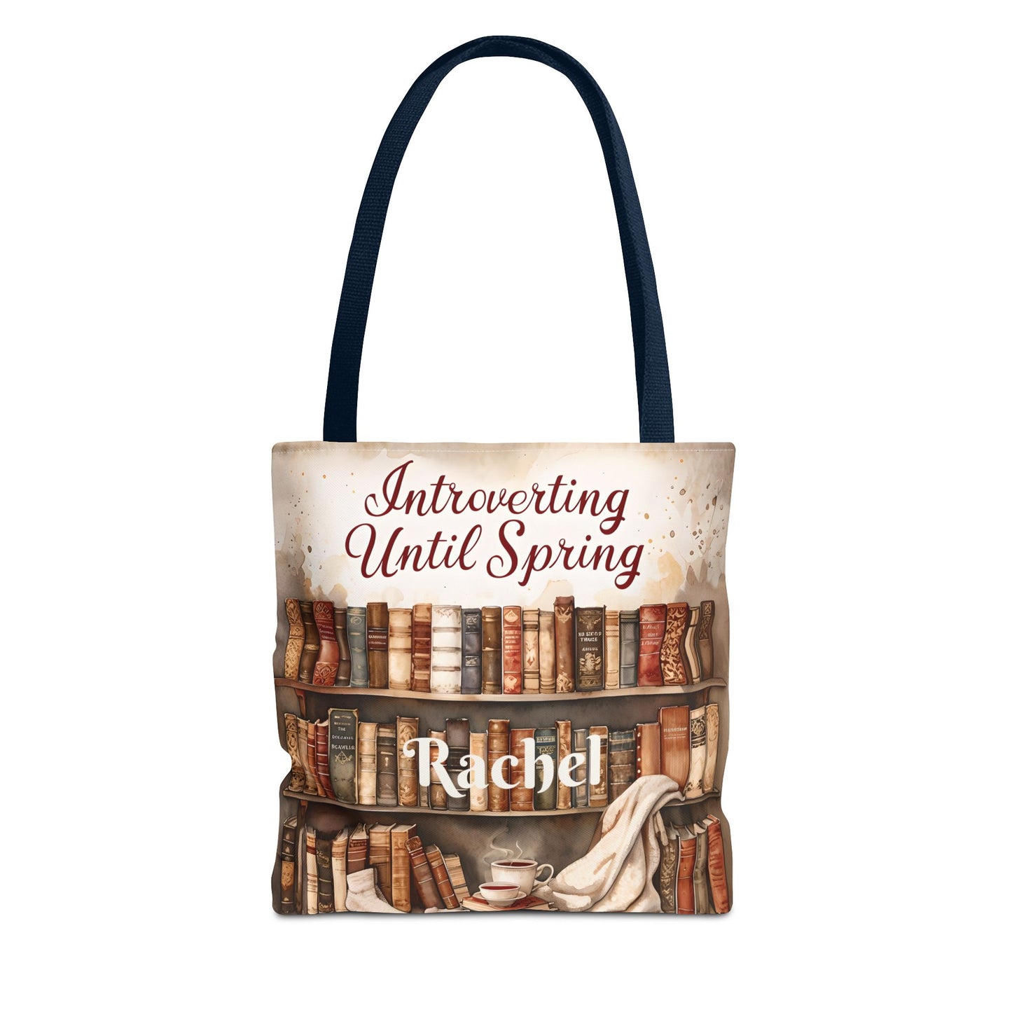 Personalized Introvert Tote Bag - Book Lover's Accessory, Everyday Use, Literary Gift, Spring Vibes, Book Club Essentials