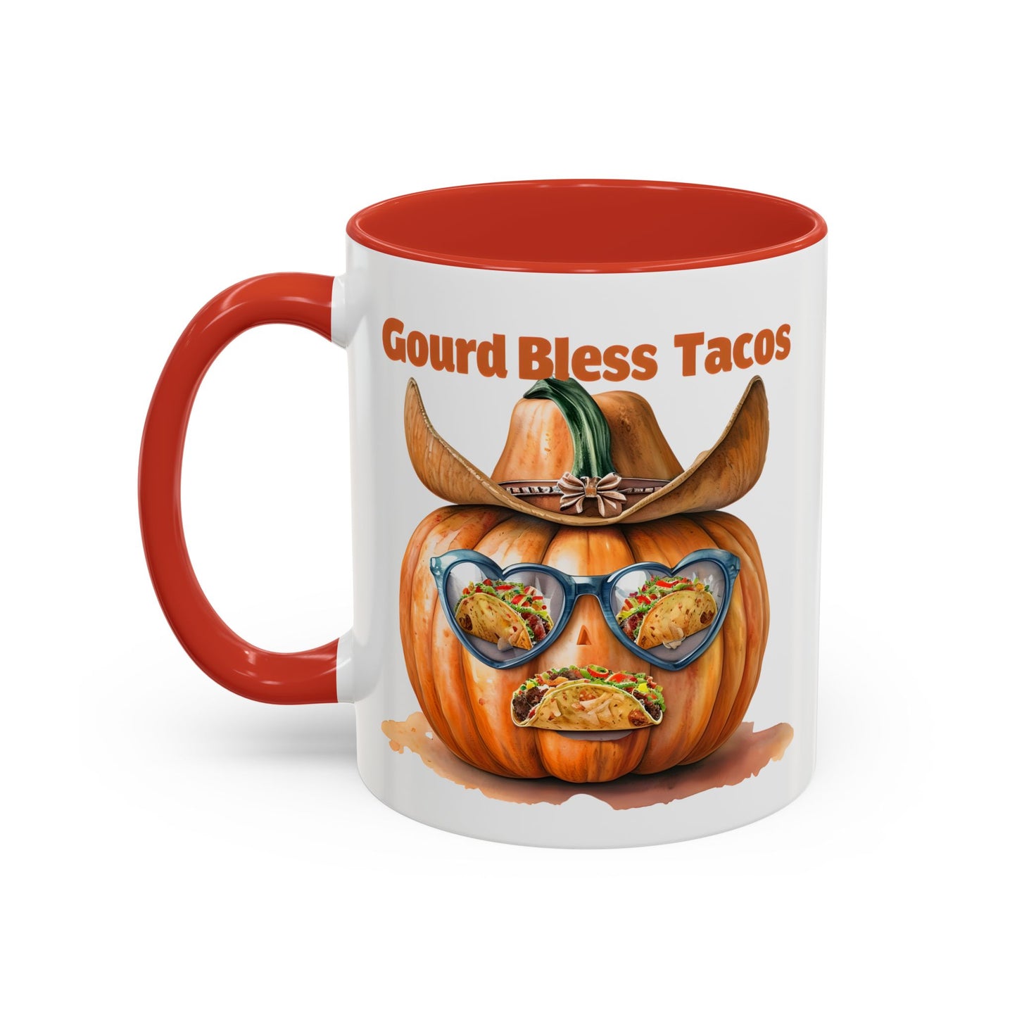Gourd Bless Tacos Coffee Mug - Perfect for Fall, Halloween, Thanksgiving, Taco Lovers, Kitchen Decor