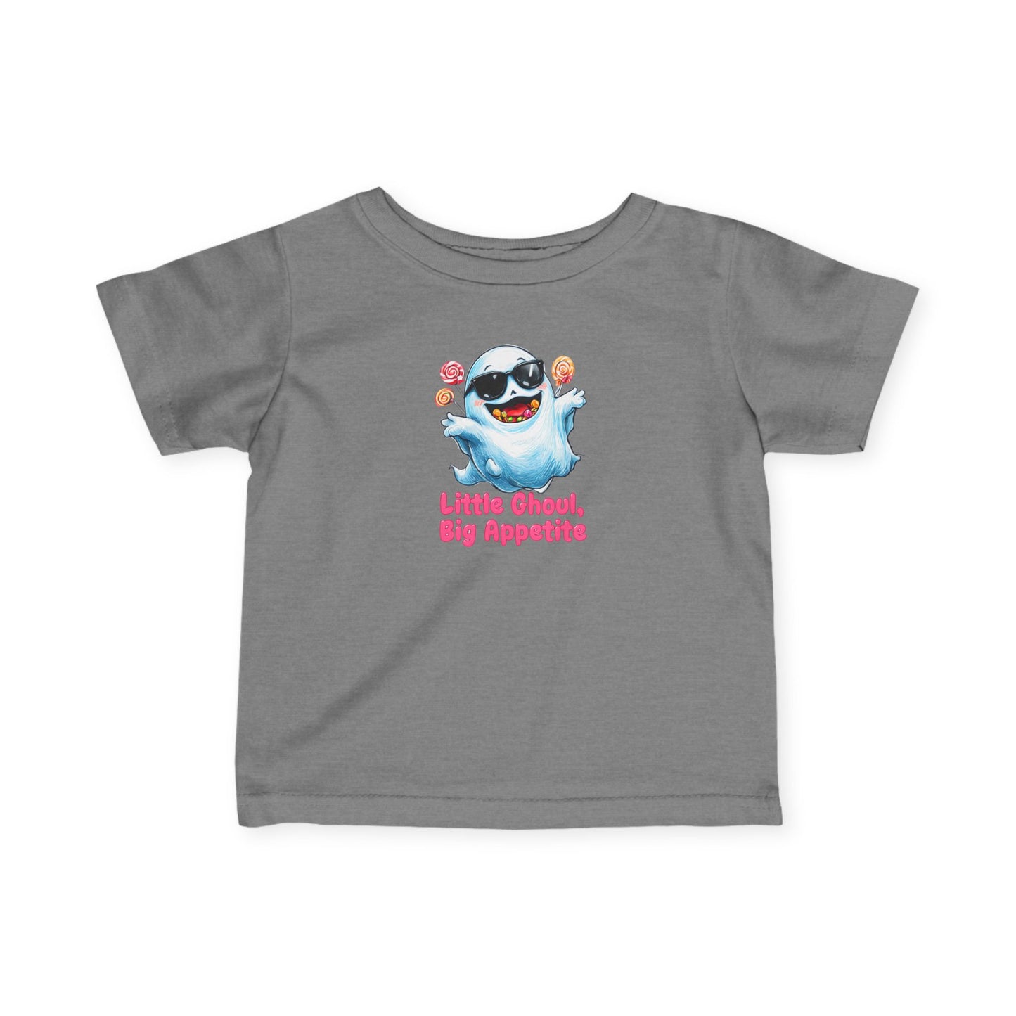 Adorable Halloween Infant T-Shirt, Little Ghoul Big Appetite Tee, Baby Halloween Costume, Cute Toddler Shirt, Spooky Fun Apparel, [...]