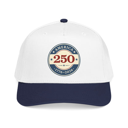 America 250 1776-2026 Patch Mid Profile Baseball Cap | 250th Anniversary Celebration