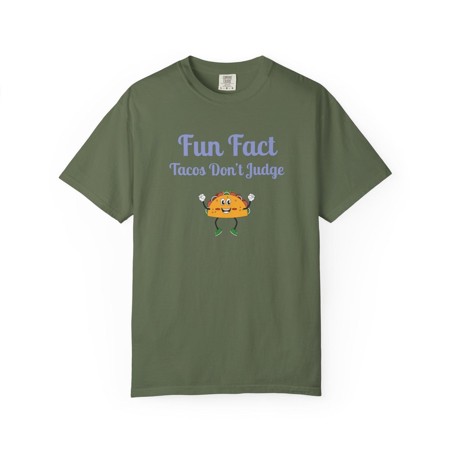 Fun Fact Taco Unisex Tee - Humorous Foodie Shirt, Gift for Taco Lovers, Casual Wear, Cute Graphic Tee