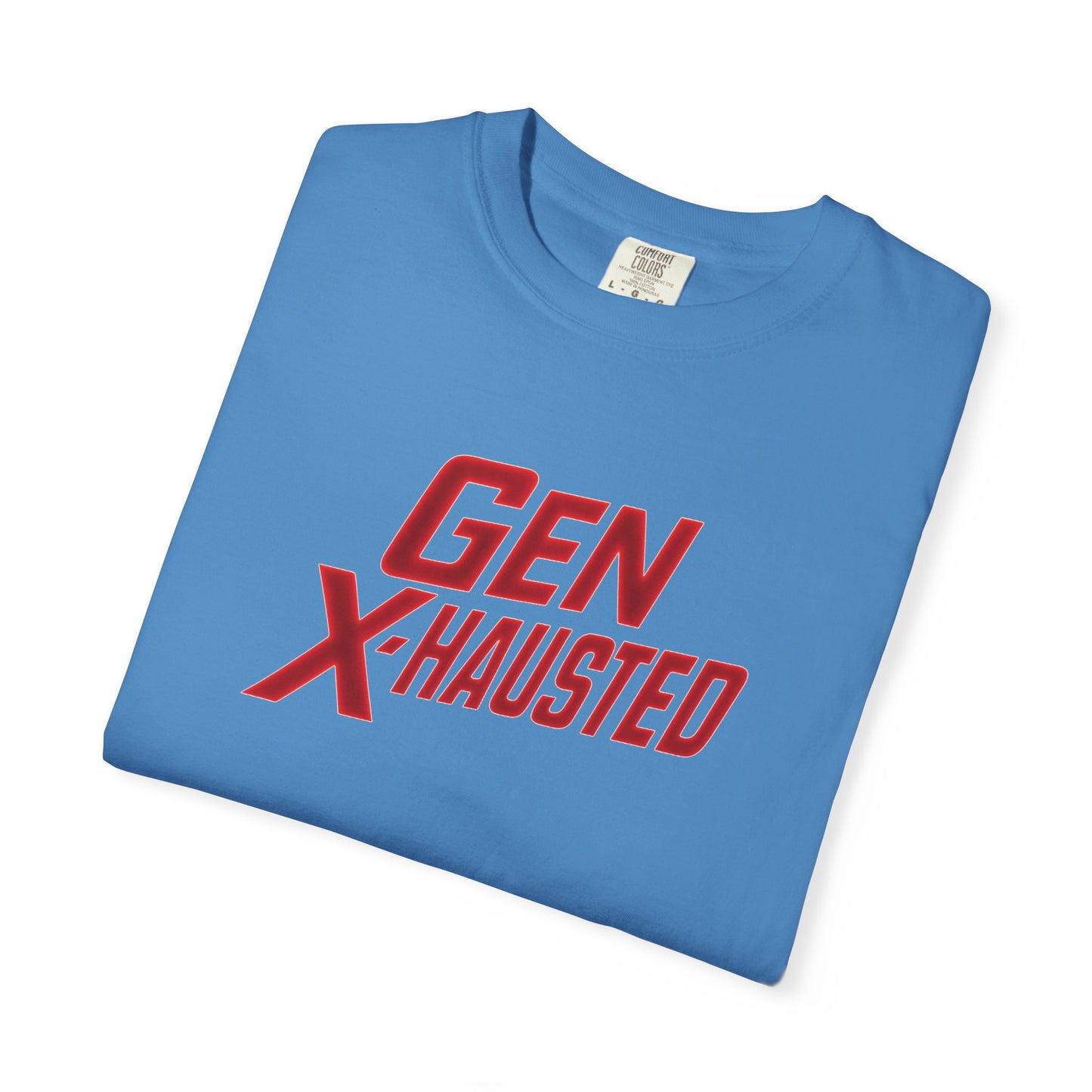 Gen X-Hausted Unisex T-Shirt, Vintage Style Tee, Funny Gift for Gen X, Casual Wear, Humor Shirt