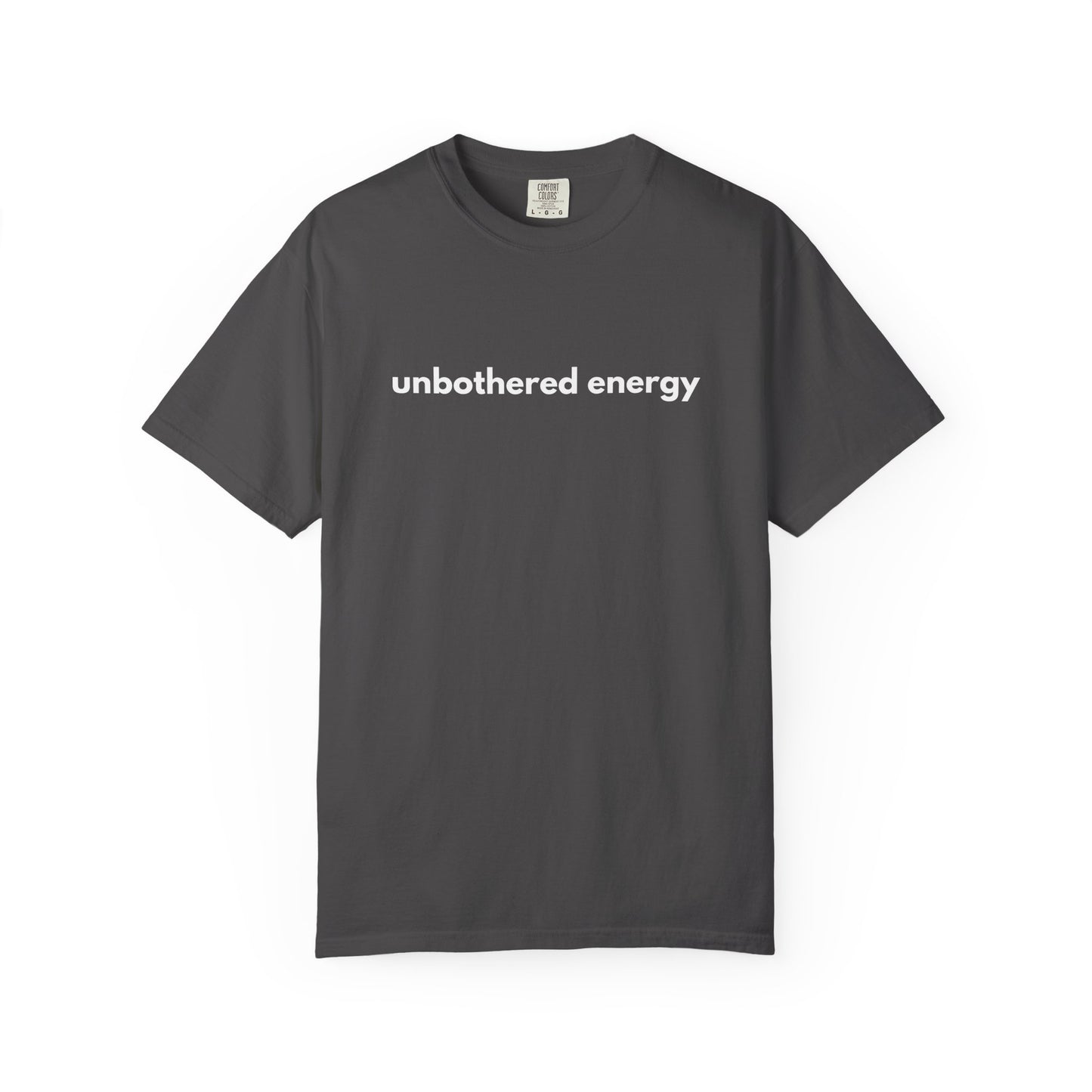 unbothered energy text T-Shirt | Minimalist Script Tee, Casual Everyday Shirt