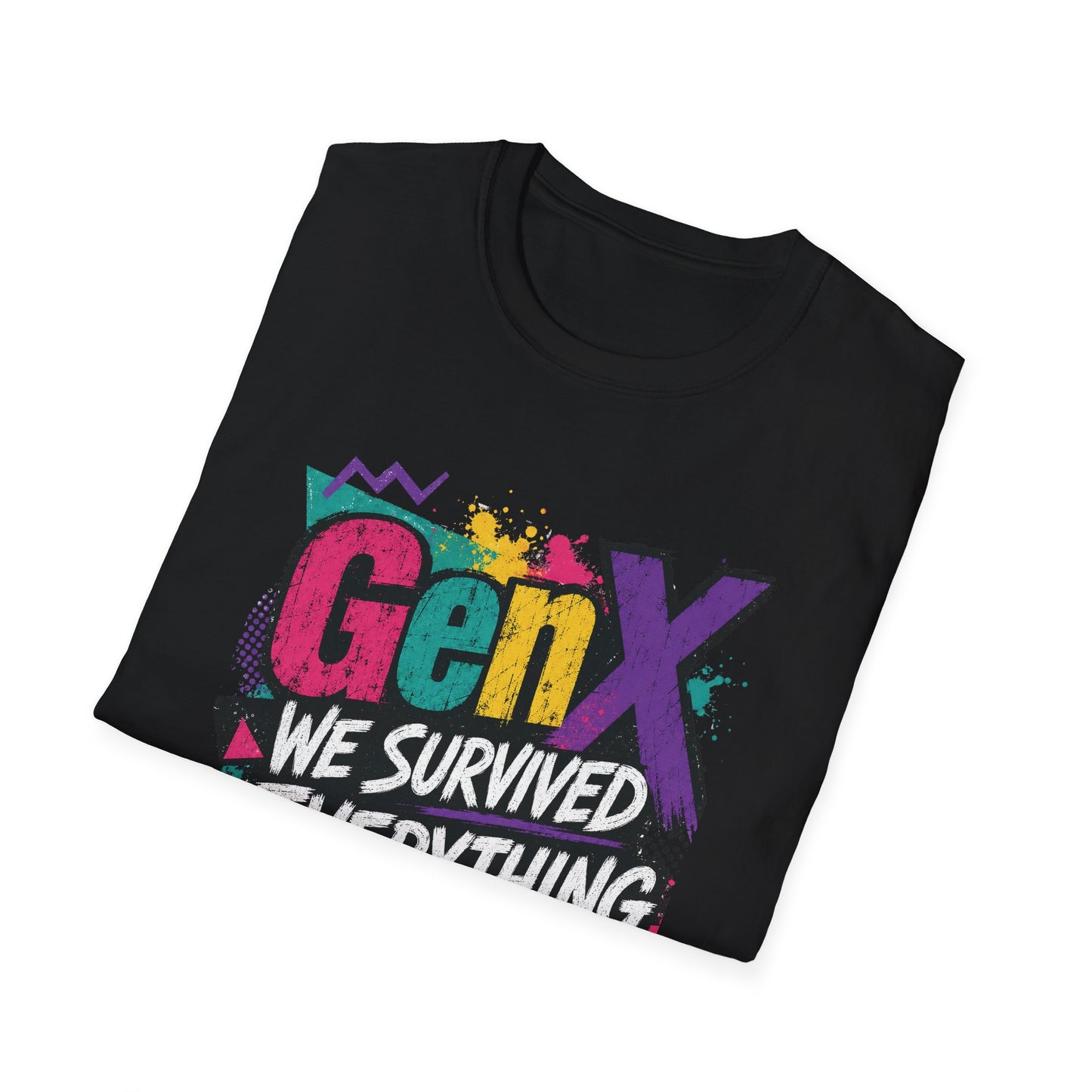 Gen X We Survived Everything T-Shirt | 90s Retro Graphic Tee