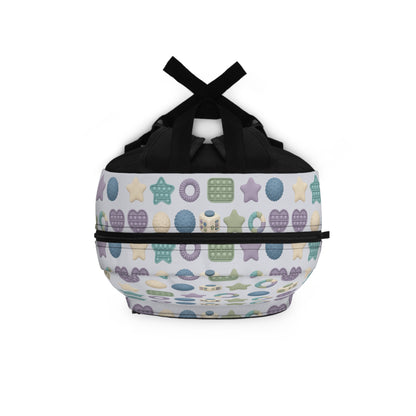 Pastel Pop It Pattern Backpack | Sensory Toy Inspired Print