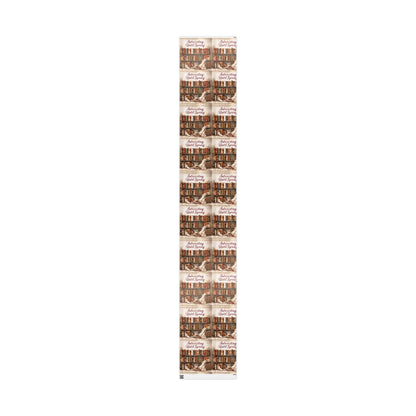 Charming Book-Themed Wrapping Paper, Ideal for Book Lovers, Gifts for Holidays, Birthdays, Literary Celebrations, Eco-Friendly Gift Wrap
