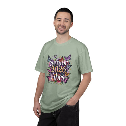 Senior 2026 Vibes T-Shirt | Butterfly Graduation Design