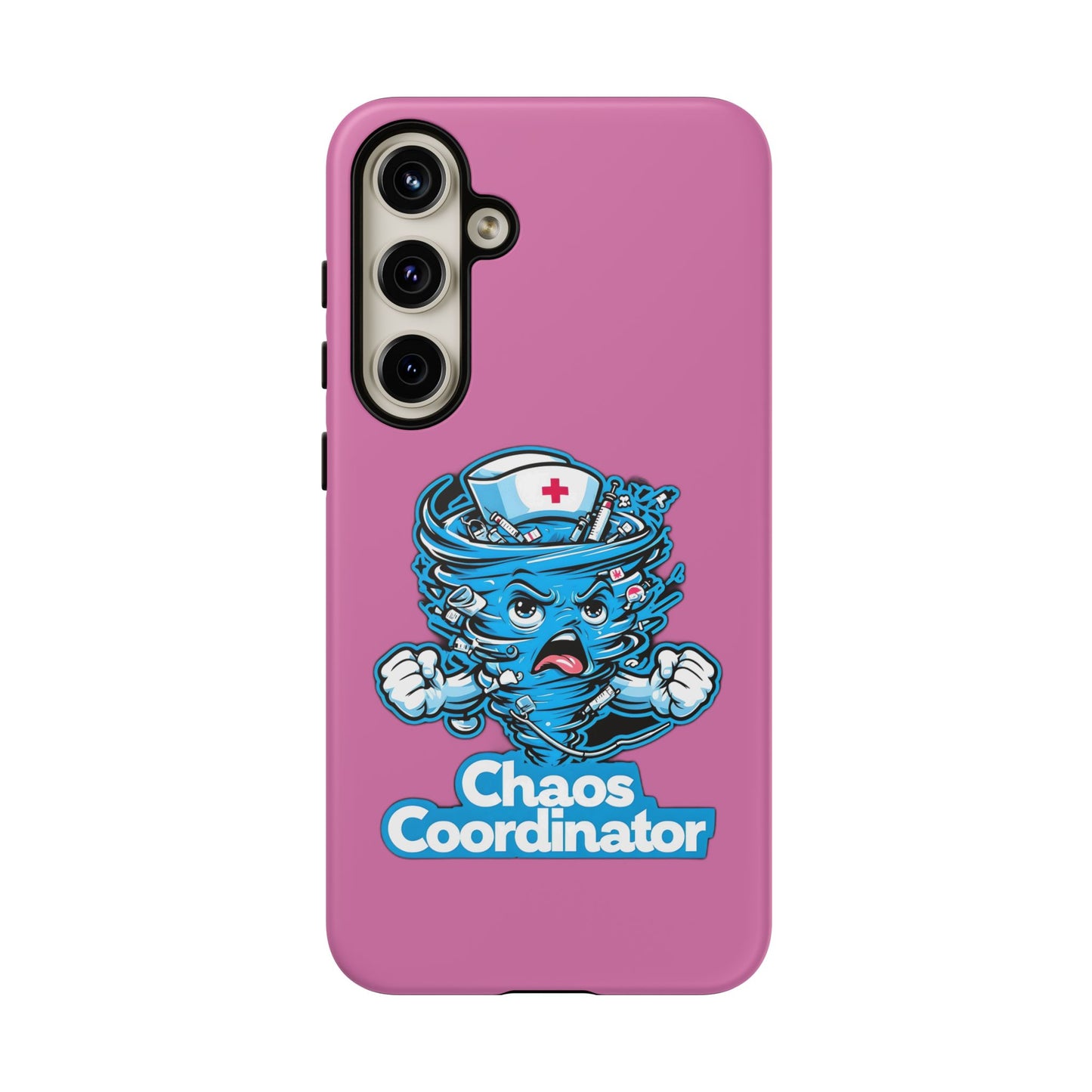 Chaos Coordinator Phone Case, Fun Nurse Gift, Tough Cases for Healthcare Heroes, Unique Cell Phone Cover, Funny Medical Humor/ Pink