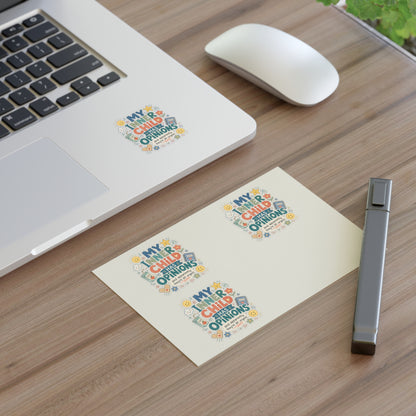 "My Inner Child Has Opinions" Capybara Sticker Sheet – Emotional Support Cute Animal Stickers