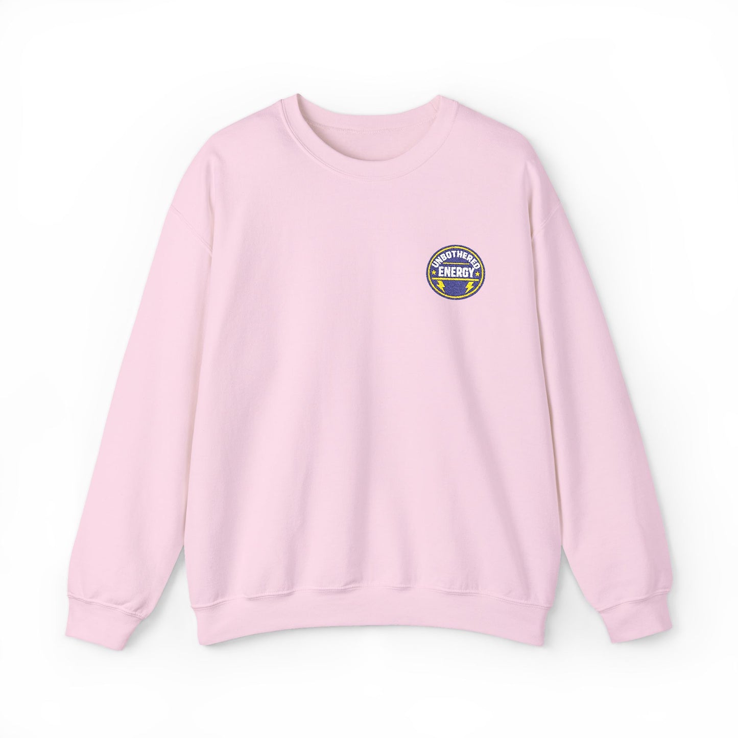 Unbothered Energy embroidered sweatshirt | Funny Slogan Crewneck