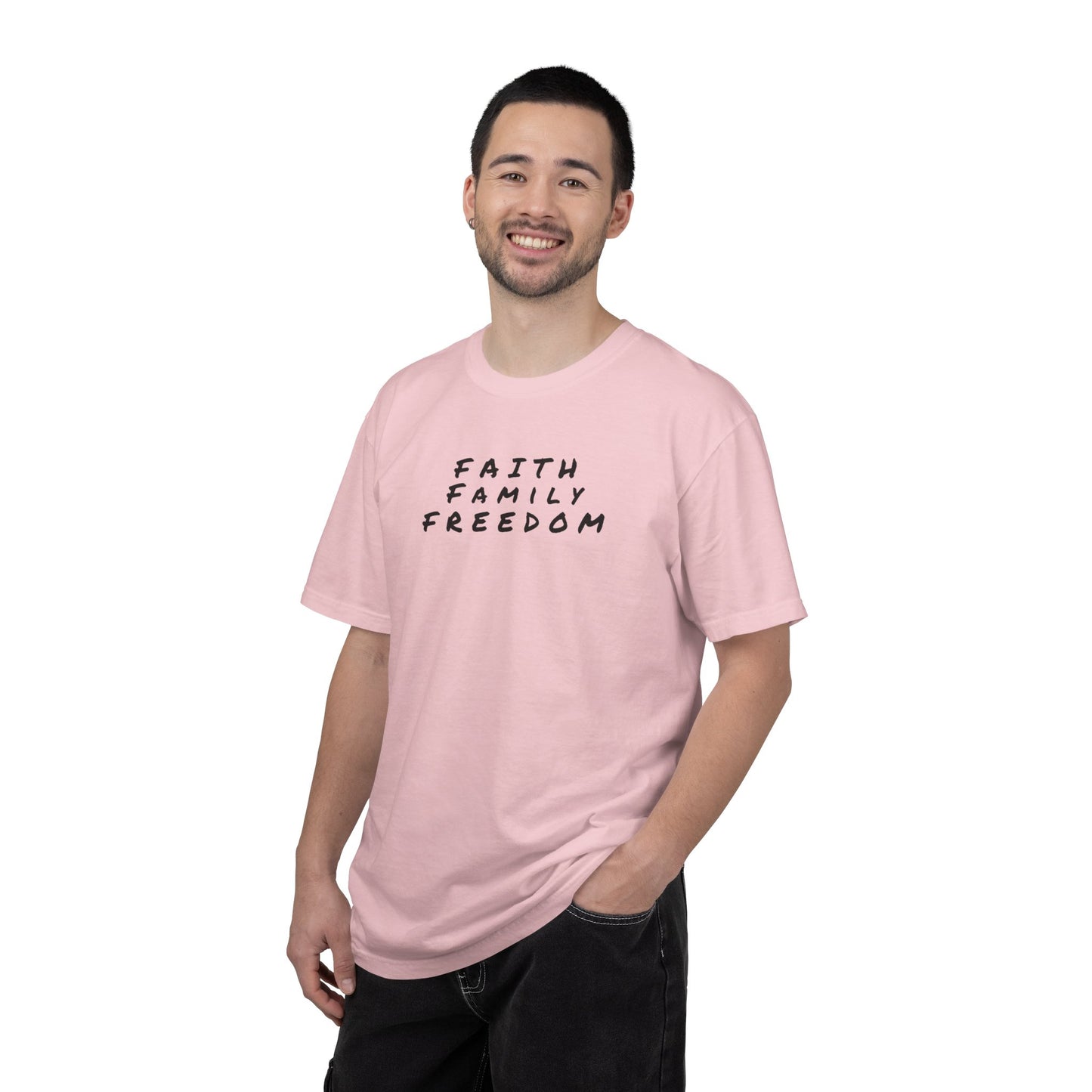 Faith Family Freedom Unisex T-shirt, Christian Tee, Faith Over Fear Shirt, Religious Apparel, Inspirational Clothing