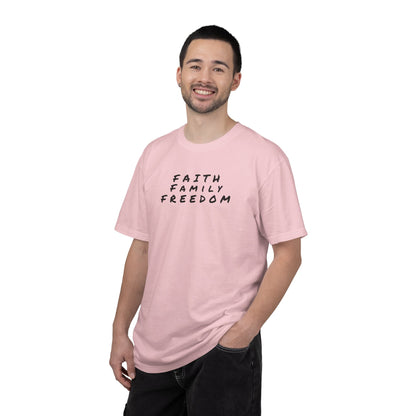 Faith Family Freedom Unisex T-shirt, Christian Tee, Faith Over Fear Shirt, Religious Apparel, Inspirational Clothing