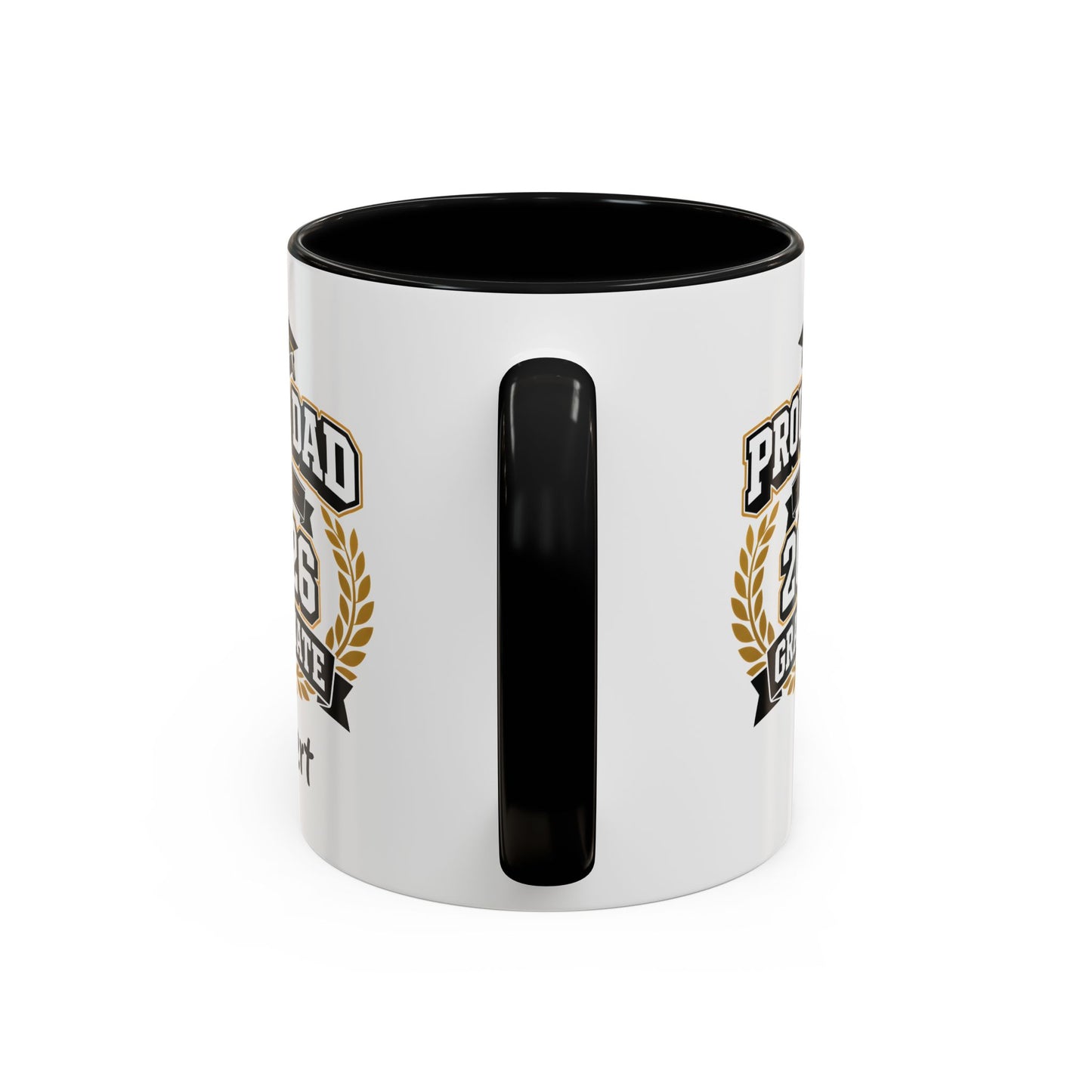 Proud Dad of a 2026 Graduate Mug | Custom Name Accent Coffee Mug