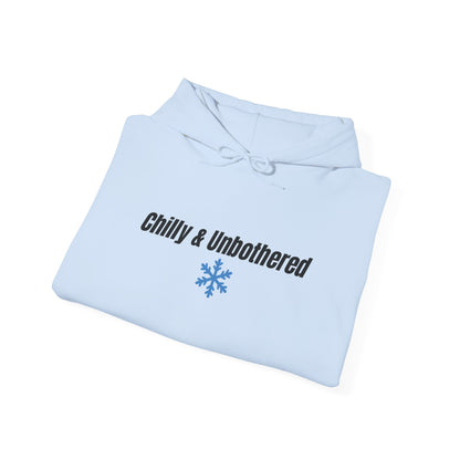 Chilly & Unbothered hoodie | Snowflake graphic sweatshirt