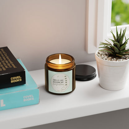 Smells Like Avoiding My Notifications Candle | Soy Amber Jar