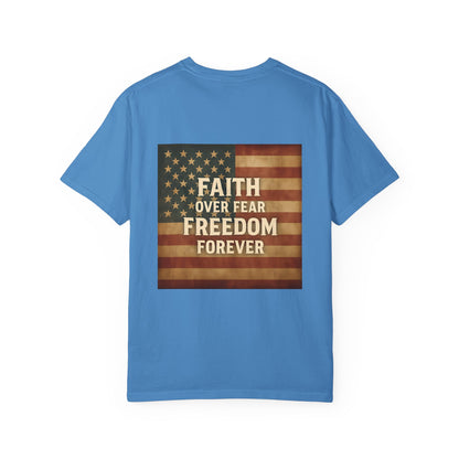 Faith Family Freedom Unisex T-shirt, Christian Tee, Faith Over Fear Shirt, Religious Apparel, Inspirational Clothing