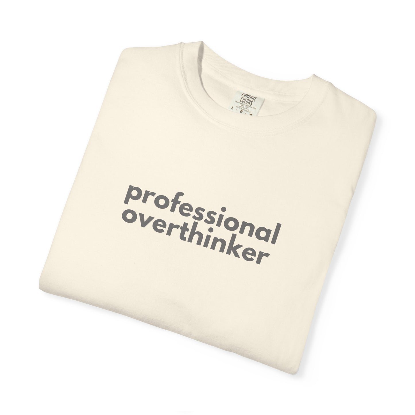 Professional Overthinker Gen X Humor T-shirt, Unisex Tee, Funny Gift, Sarcastic Shirt, Gift for Gen X, Vintage Style Shirt