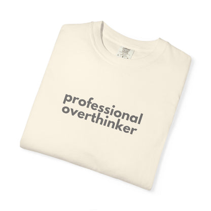 Professional Overthinker Gen X Humor T-shirt, Unisex Tee, Funny Gift, Sarcastic Shirt, Gift for Gen X, Vintage Style Shirt