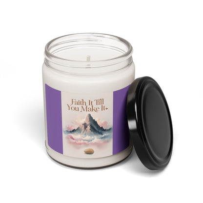 Inspirational Scented Soy Candle - Faith It Till You Make It, Motivational Gift, Relaxation Candle, Home Décor, Positive Vibes