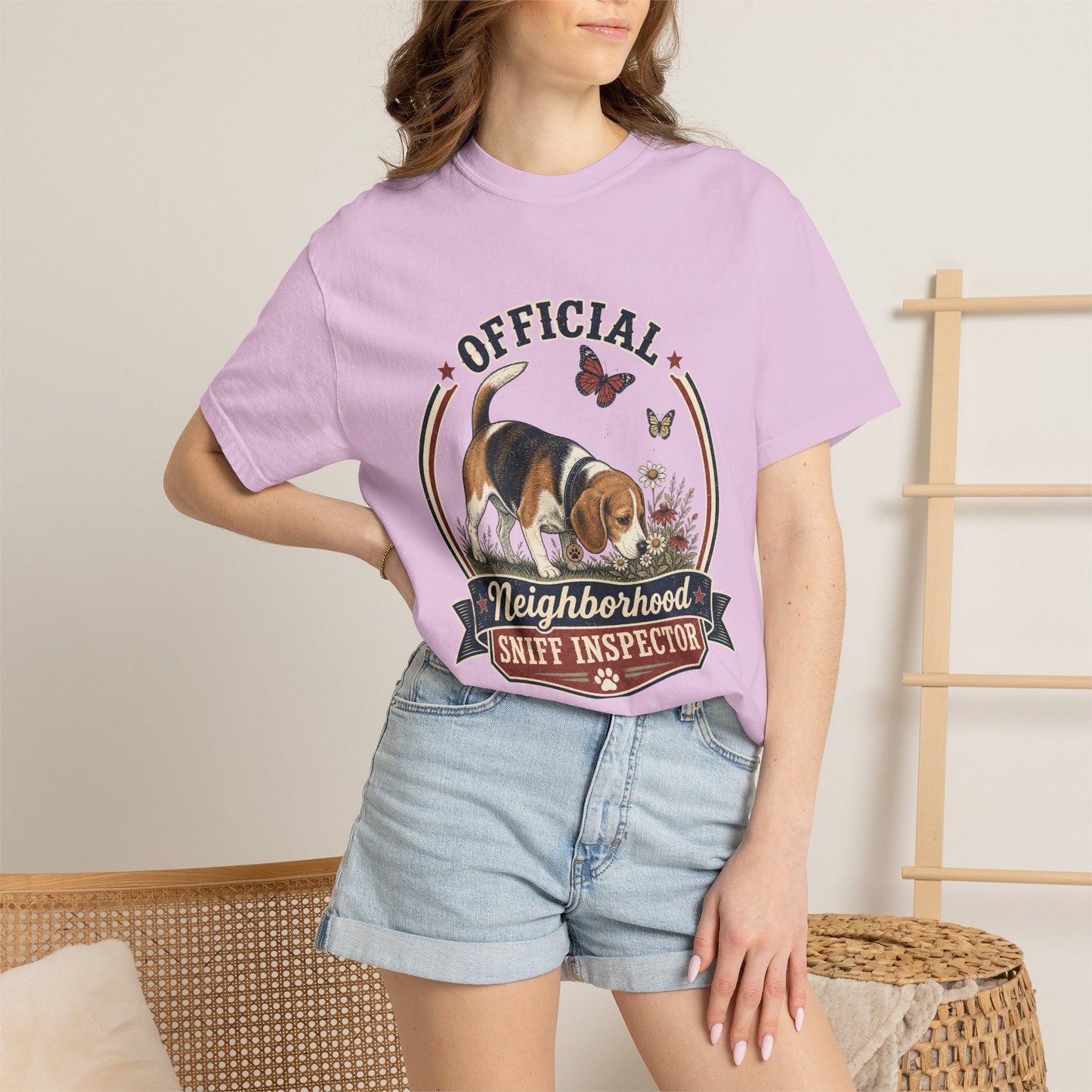 Official Neighborhood Sniff Inspector Beagle T-Shirt | Dog Lover Tee