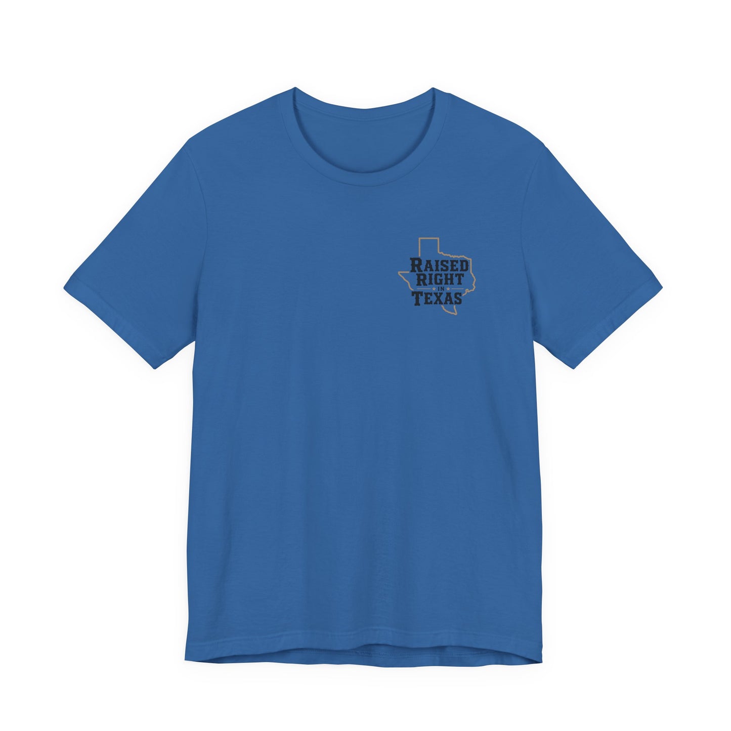 Raised Right in Texas T-Shirt | Texas Outline, Typographic Western Design