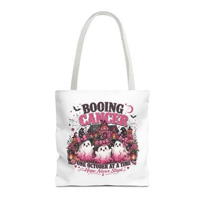 Booing Cancer Halloween ghosts design Tote | One October at a Time