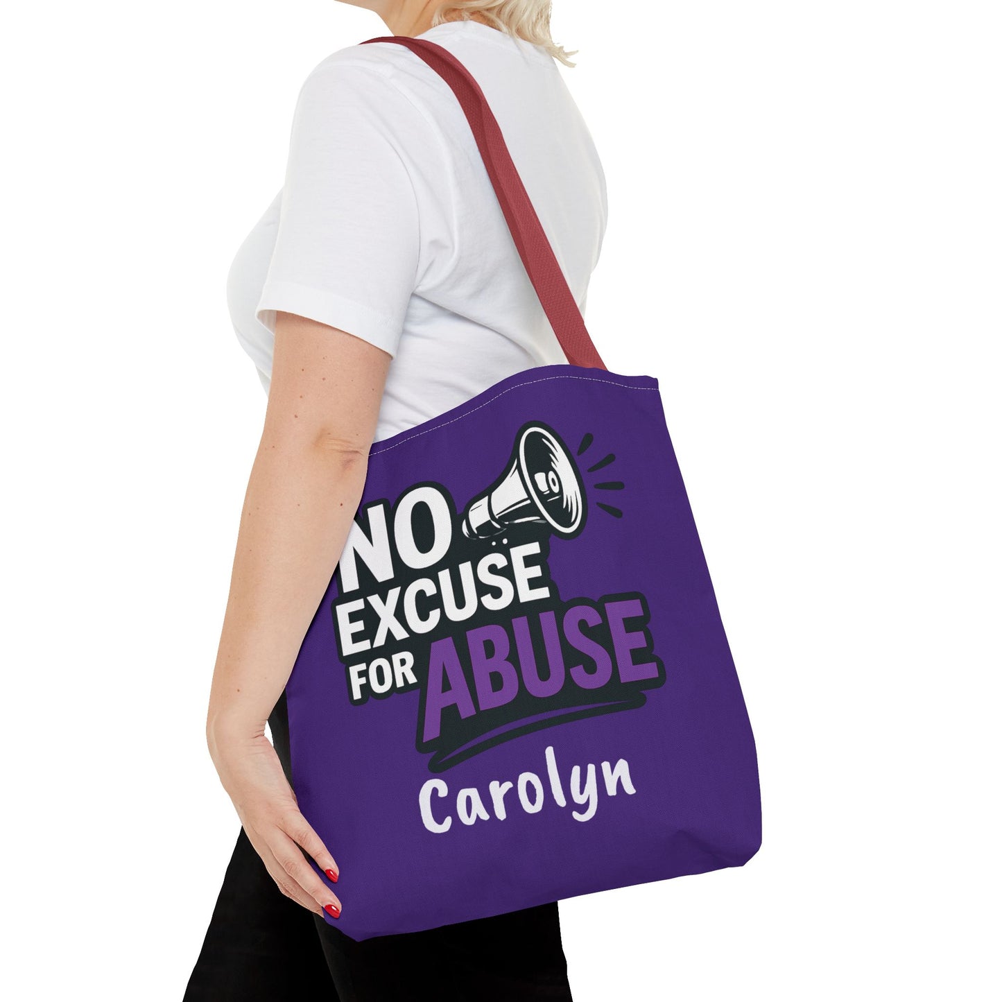 Empowerment Tote Bag - No Excuse for Abuse, Advocacy Tote, Eco-Friendly Bag, Fundraiser Gift, Awareness Campaign Bag