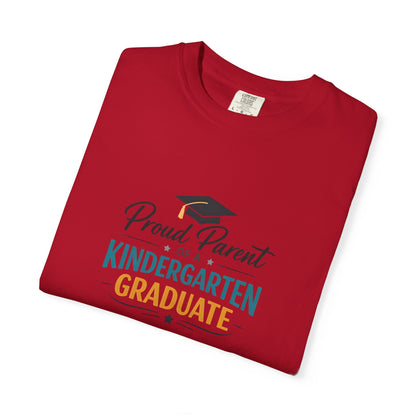 Proud Parent of a Kindergarten Graduate T-Shirt | Graduation Cap Design