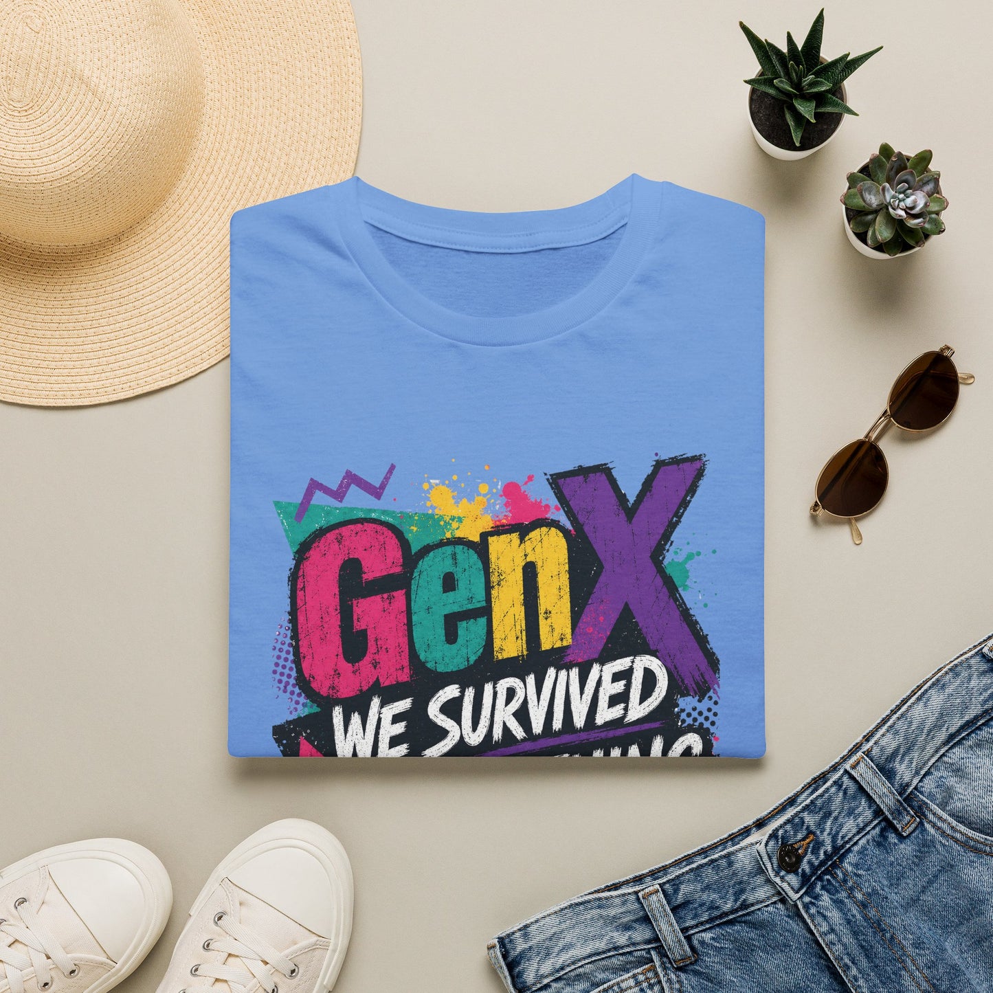 Gen X We Survived Everything T-Shirt | 90s Retro Graphic Tee