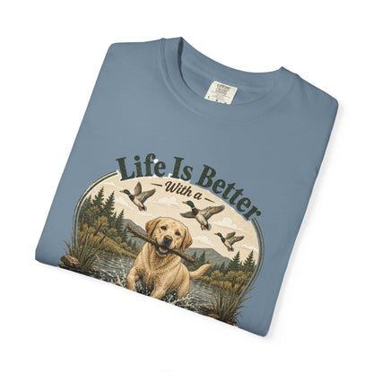 Life Is Better with a Labrador T-shirt | Lab Dog Design