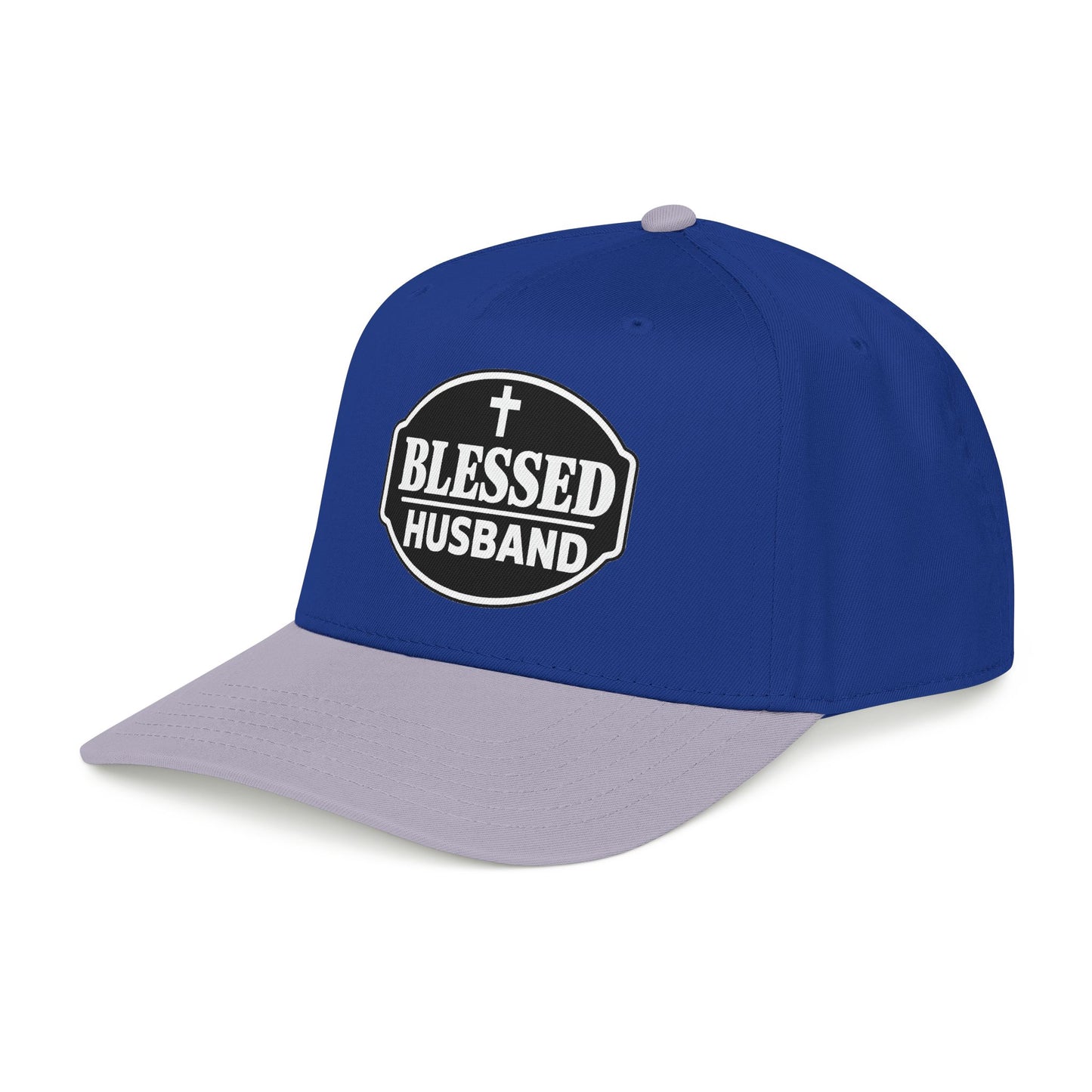 Blessed Husband Embroidered Hat Mid Profile Baseball Cap | Husband Dad Faith