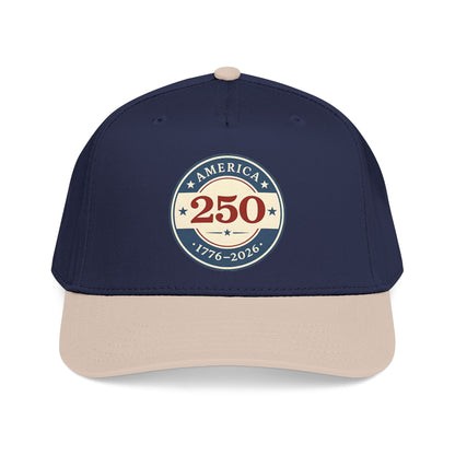 America 250 1776-2026 Patch Mid Profile Baseball Cap | 250th Anniversary Celebration