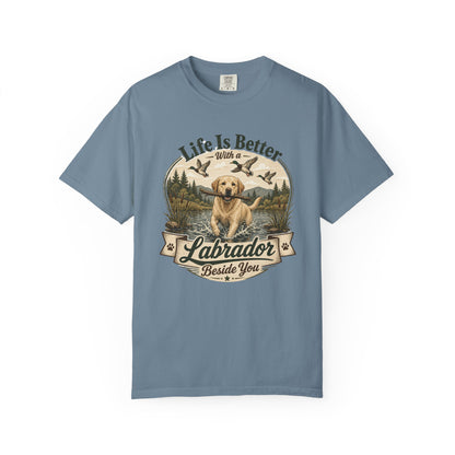 Life Is Better with a Labrador T-shirt | Lab Dog Design