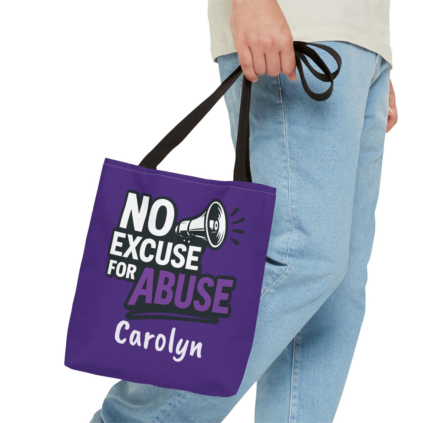 Empowerment Tote Bag - No Excuse for Abuse, Advocacy Tote, Eco-Friendly Bag, Fundraiser Gift, Awareness Campaign Bag