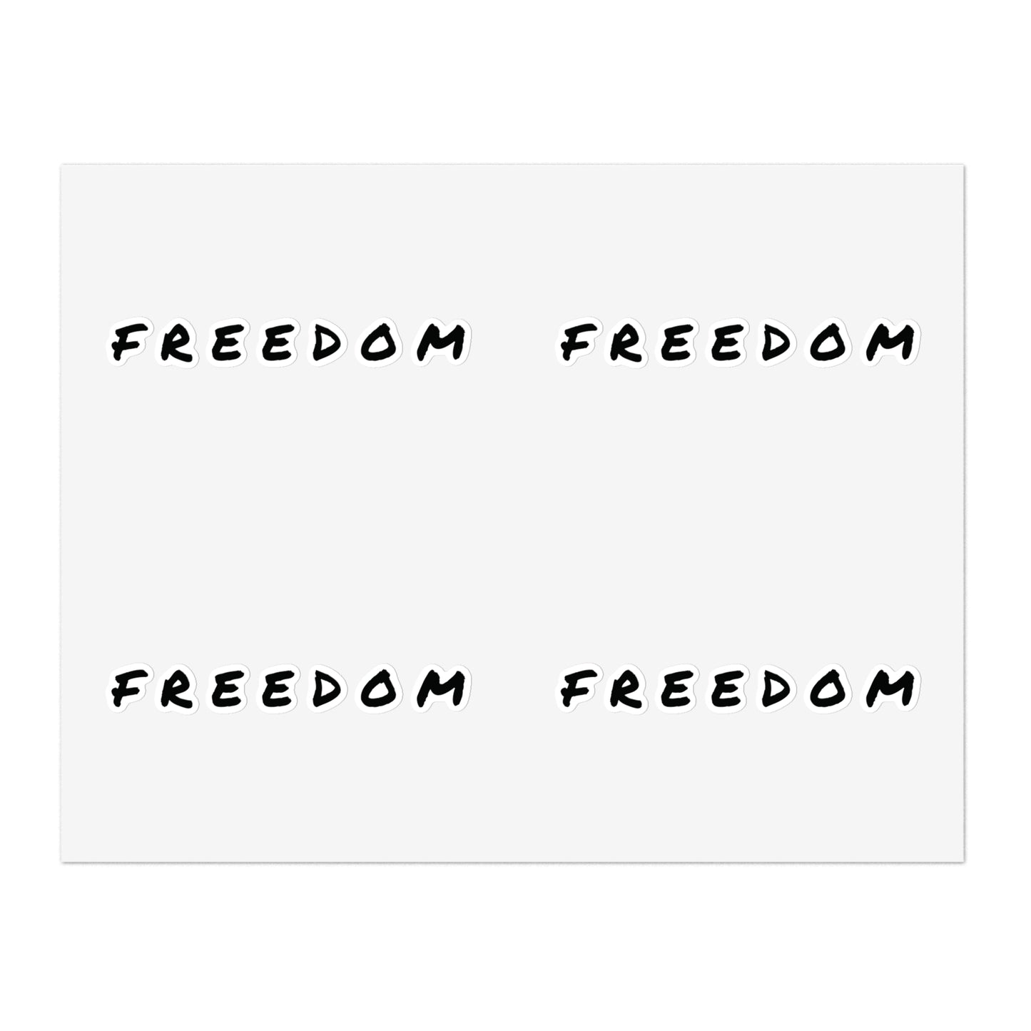 Freedom Sticker Sheet Bundle - Inspirational Decals, Motivational Sticker Pack, Clear Vinyl Stickers, Planner Accessories,