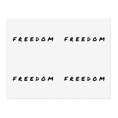 Freedom Sticker Sheet Bundle - Inspirational Decals, Motivational Sticker Pack, Clear Vinyl Stickers, Planner Accessories,