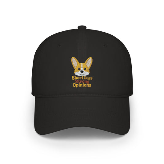 Short Legs Big Opinions Cap | Corgi Embroidered Dad Hat