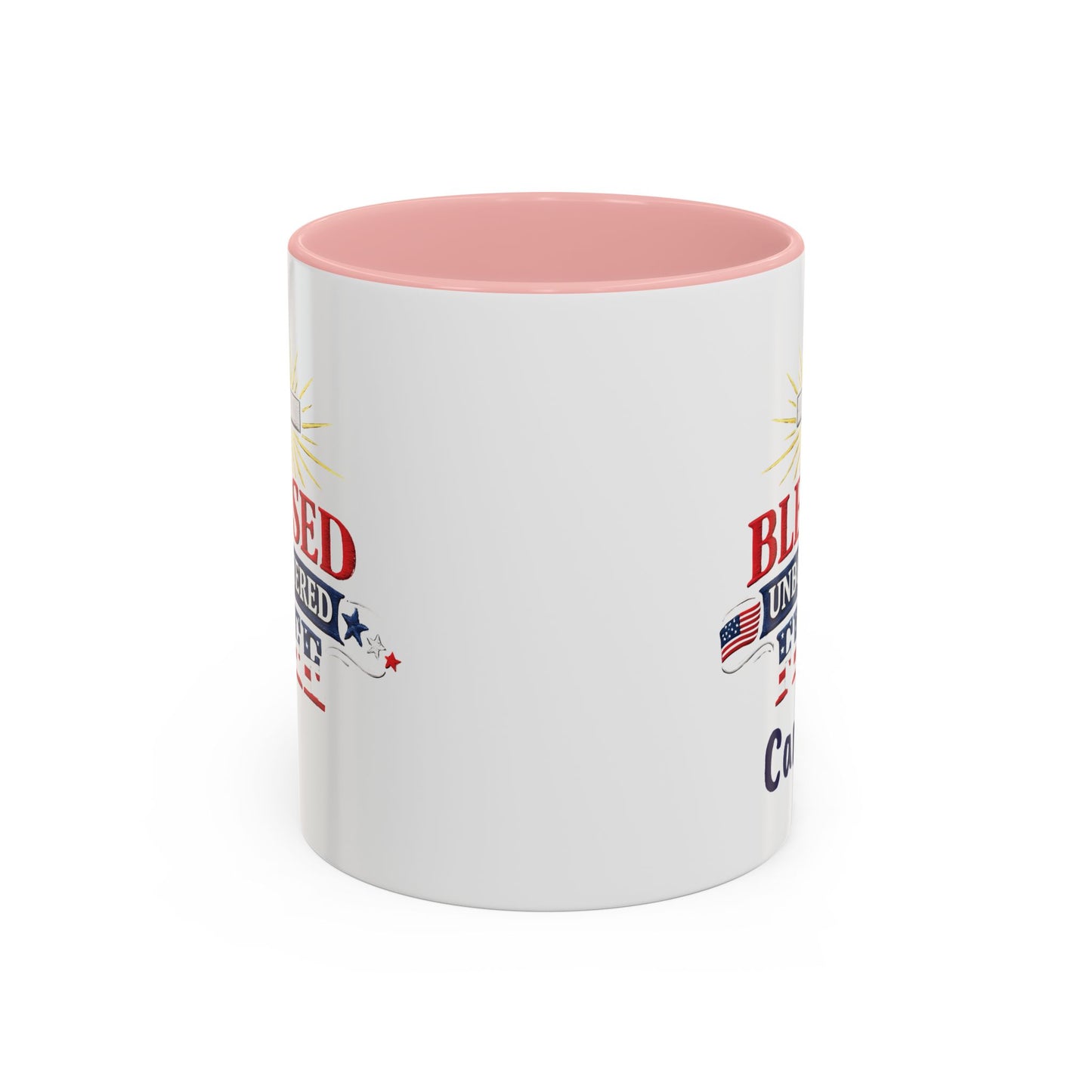 Blessed Unbothered Free, Coffee Mug | Accent Coffee Mug