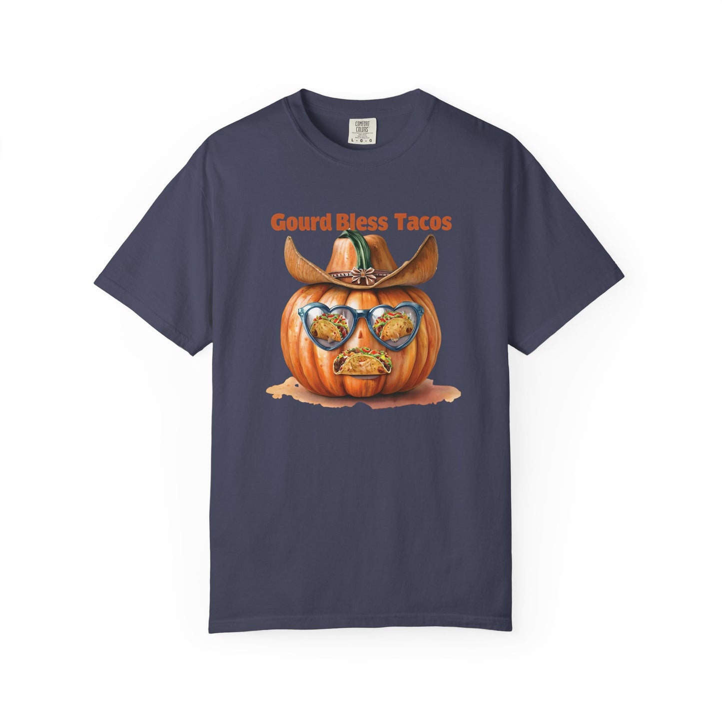 Funny Halloween T-Shirt, Gourd Bless Tacos Tee, Unisex Graphic Tee, Taco Lover Shirt, Fall Festival Apparel, Cute Pumpkin Shirt