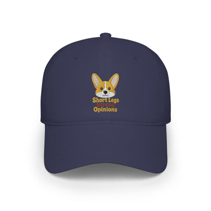 Short Legs Big Opinions Cap | Corgi Embroidered Dad Hat