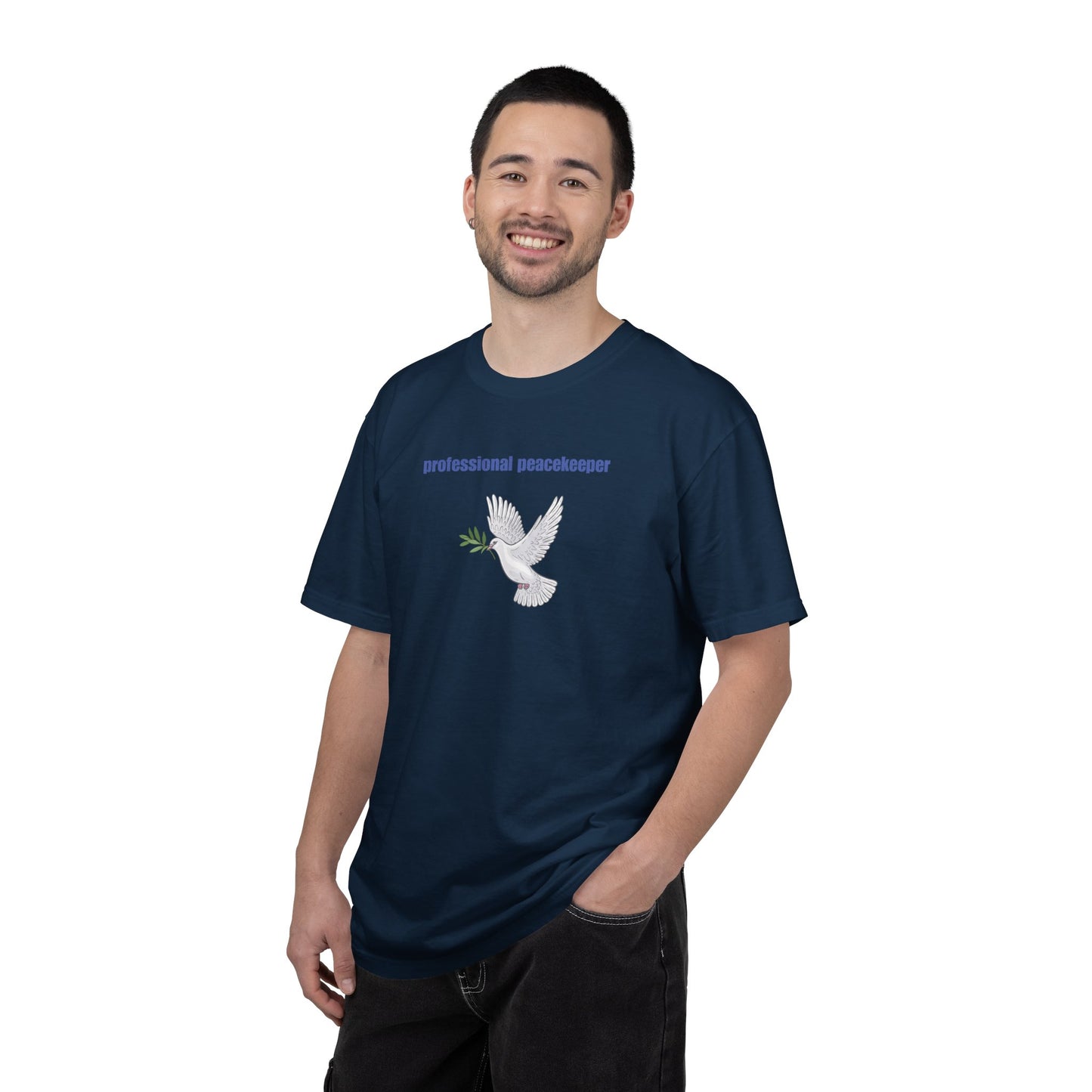 Professional Peacekeeper T-Shirt, Unisex Garment-Dyed Tee, Gift for Activists, Eco-Friendly Apparel, Casual Wear, Summer Style